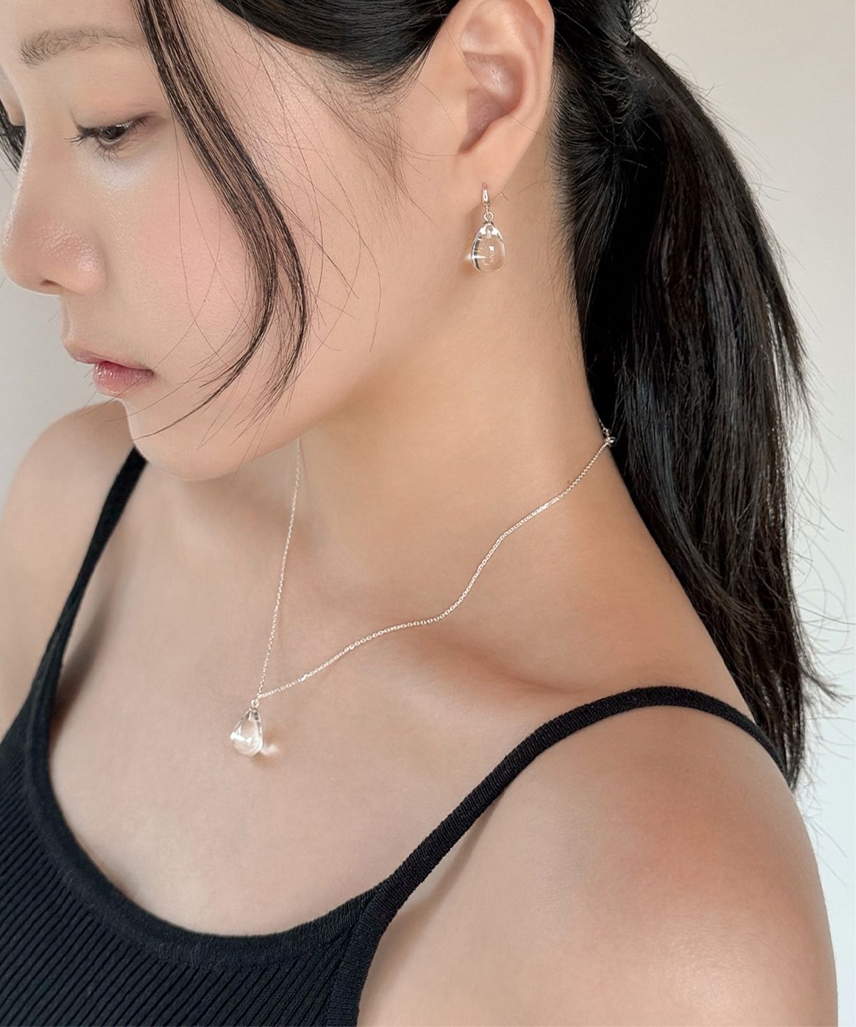 오시에르(osier) Dew Drop Necklace