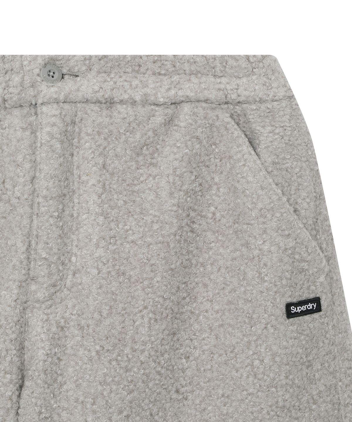 슈퍼드라이(SUPERDRY) 우먼스 쉐르파 팬츠 실버그레이 SDFLWFQ02SVG