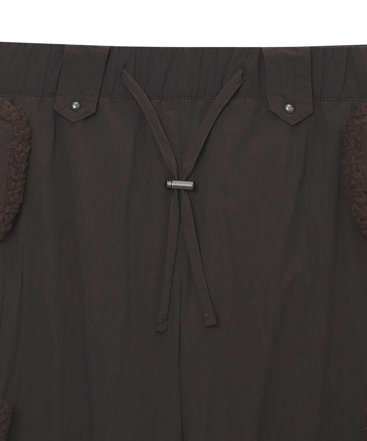 슈퍼드라이(SUPERDRY) 우먼스 포켓 플리스 트리밍 팬츠 브라운 SDFLWFQ01BRW