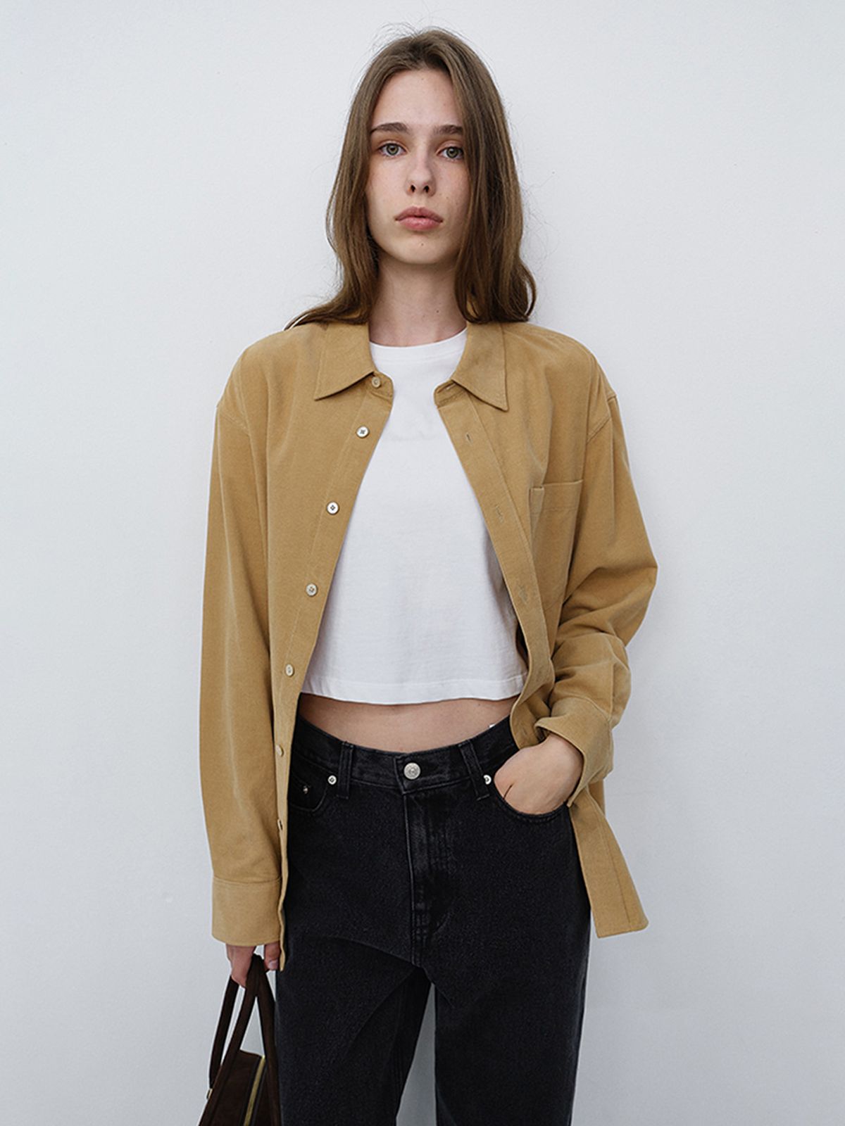 던스트(DUNST) UNISEX CORDUROY SHIRT_UDSH6C106_BEIGE