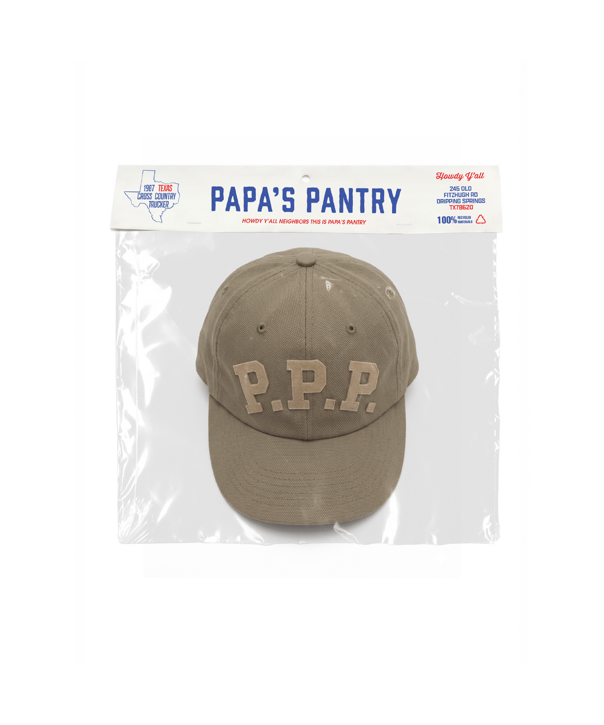 파파스팬트리(PAPA'S PANTRY) P.P.P. 6Panel Cap_BEIGE