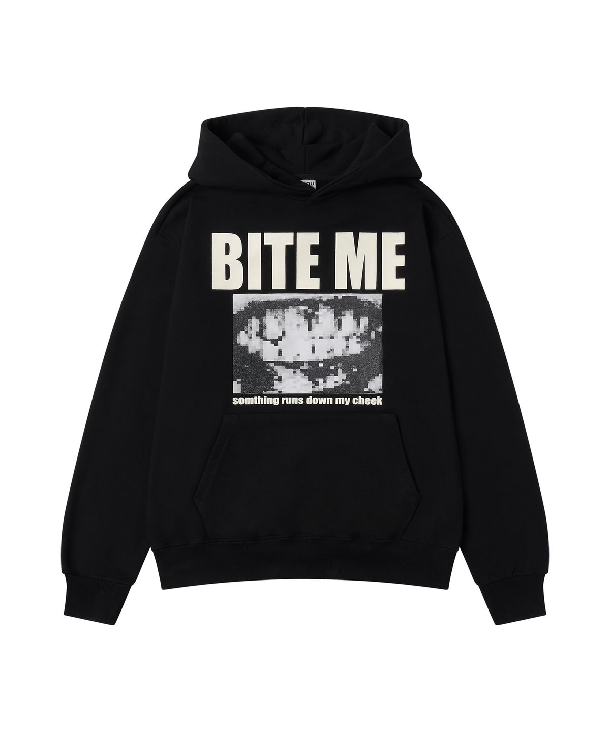 아모우(AMOU) [1000g 고중량] BITE ME Hoodie BLACK