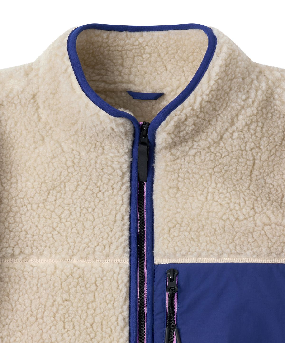 아모우(AMOU) AMOU Sherpa Fleece Zip-Up CREAM