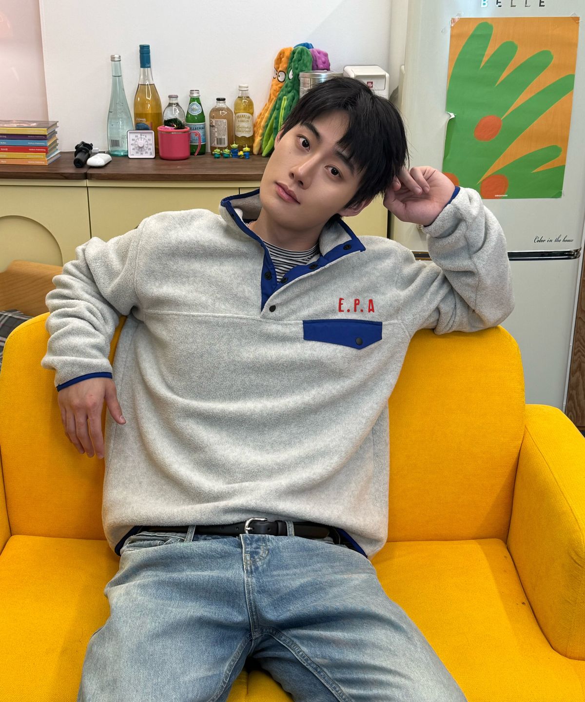 아모우(AMOU) AMOU Polar Fleece Anorak CREAM