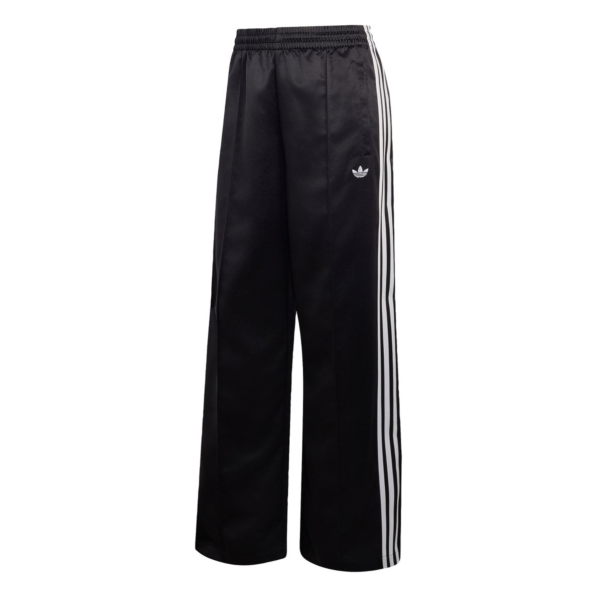 아디다스(ADIDAS) 새틴 SST 루즈 트랙 팬츠 - 블랙:화이트 / KS9372