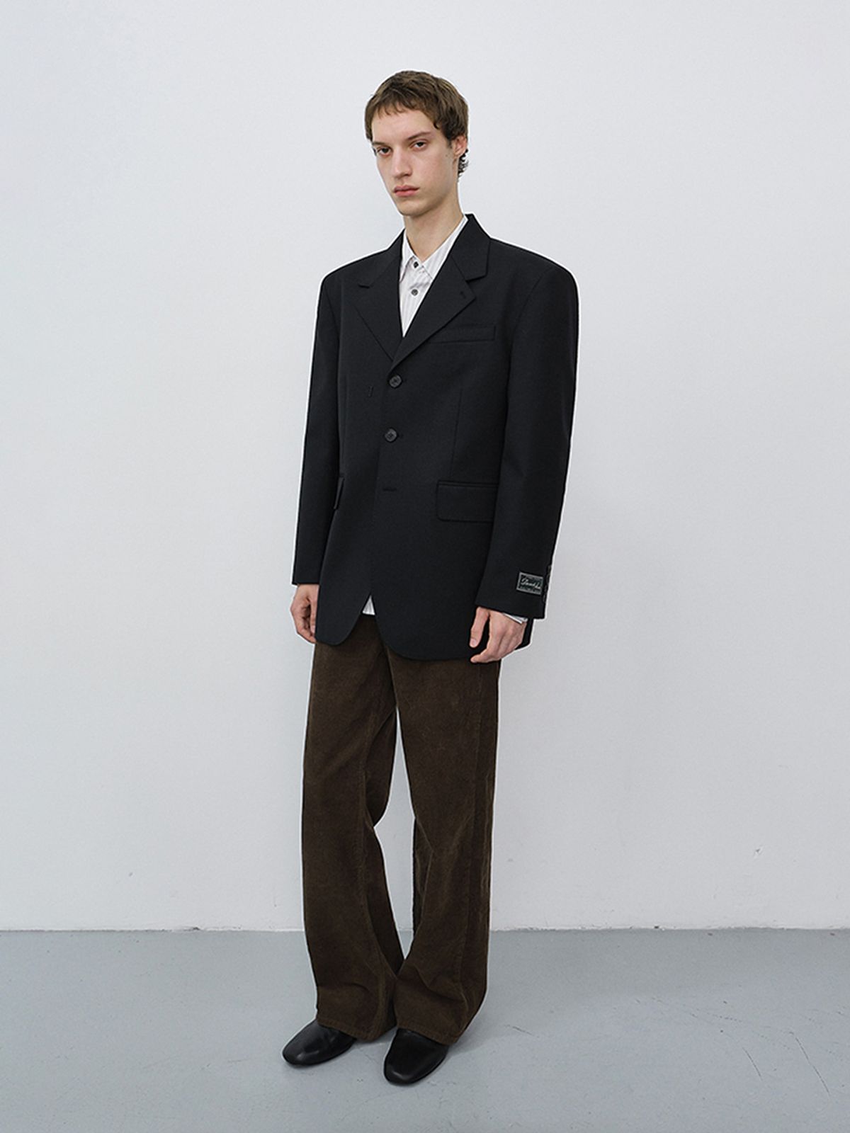 던스트 포 맨(DUNST FOR MEN) UNISEX REFINED MASCULINE WOOL BLAZER_UDJA6C105_BLACK