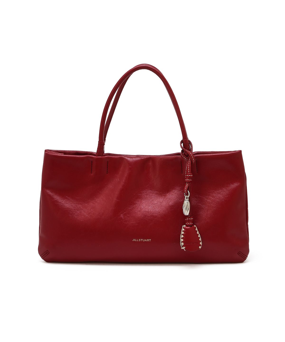 질스튜어트액세서리(JILLSTUART ACC) [FACETTE] 파세트 폴더블 소가죽 더블토트 S 레드