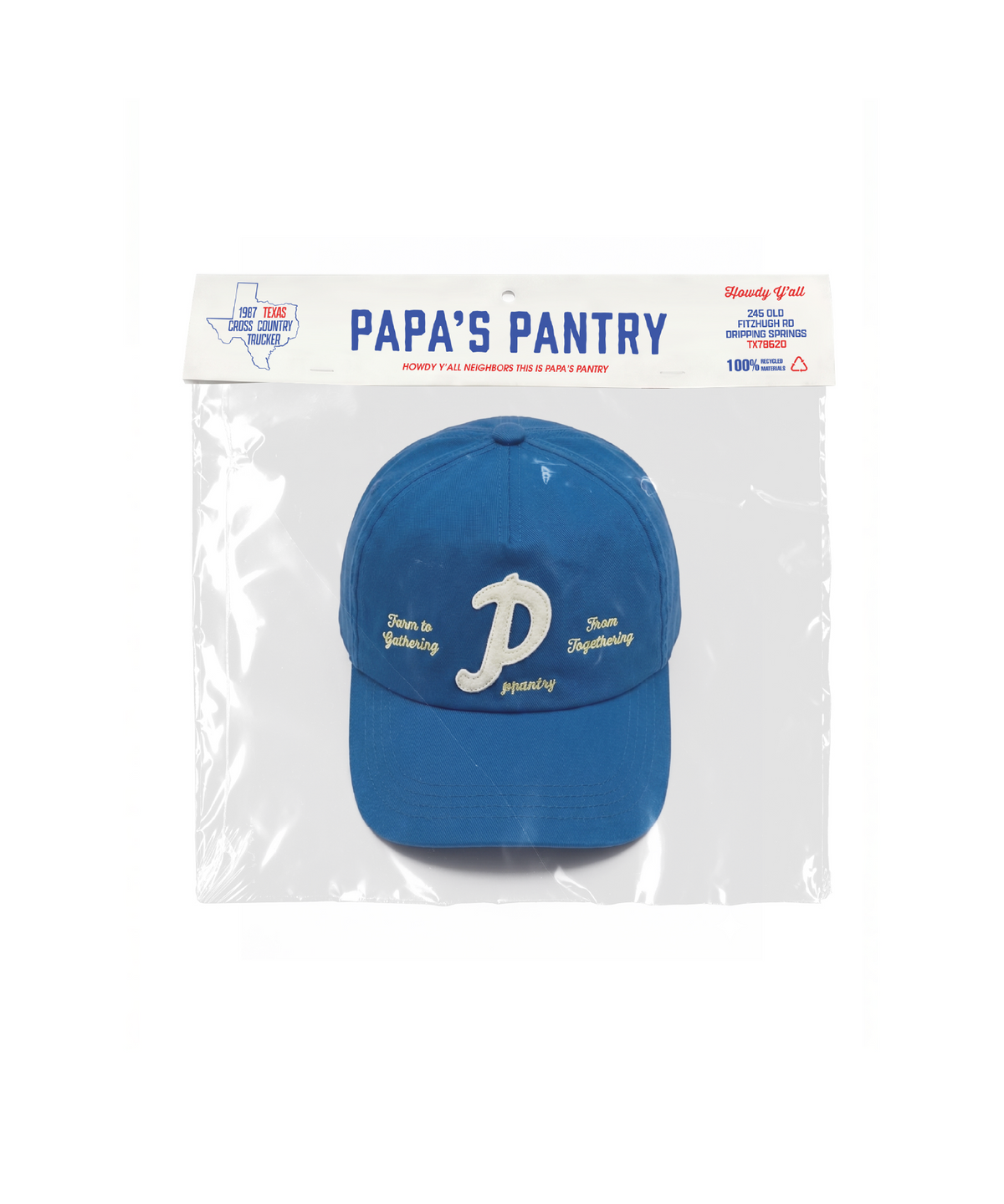 파파스팬트리(PAPA'S PANTRY) FTG 5Panel Cap_BLUE
