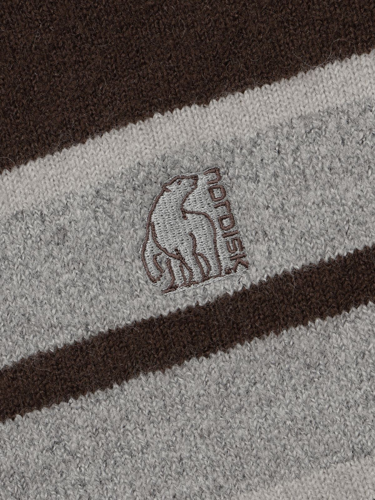 노르디스크(NORDISK) [비메이트] 스트라이프 카라넥 스웨터 - W_MELANGE DARK GREY OWW26K04ZJ