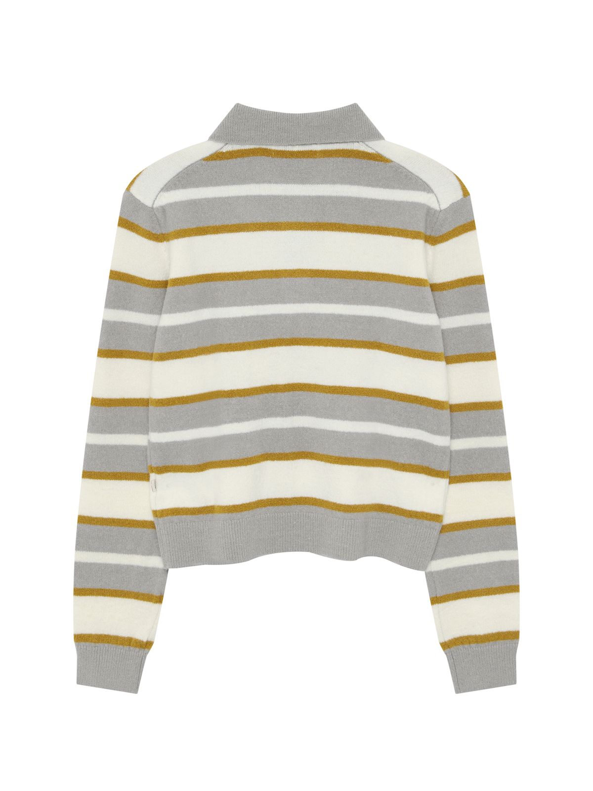 노르디스크(NORDISK) [비메이트] 스트라이프 카라넥 스웨터 - W_Off White OWW26K04W3