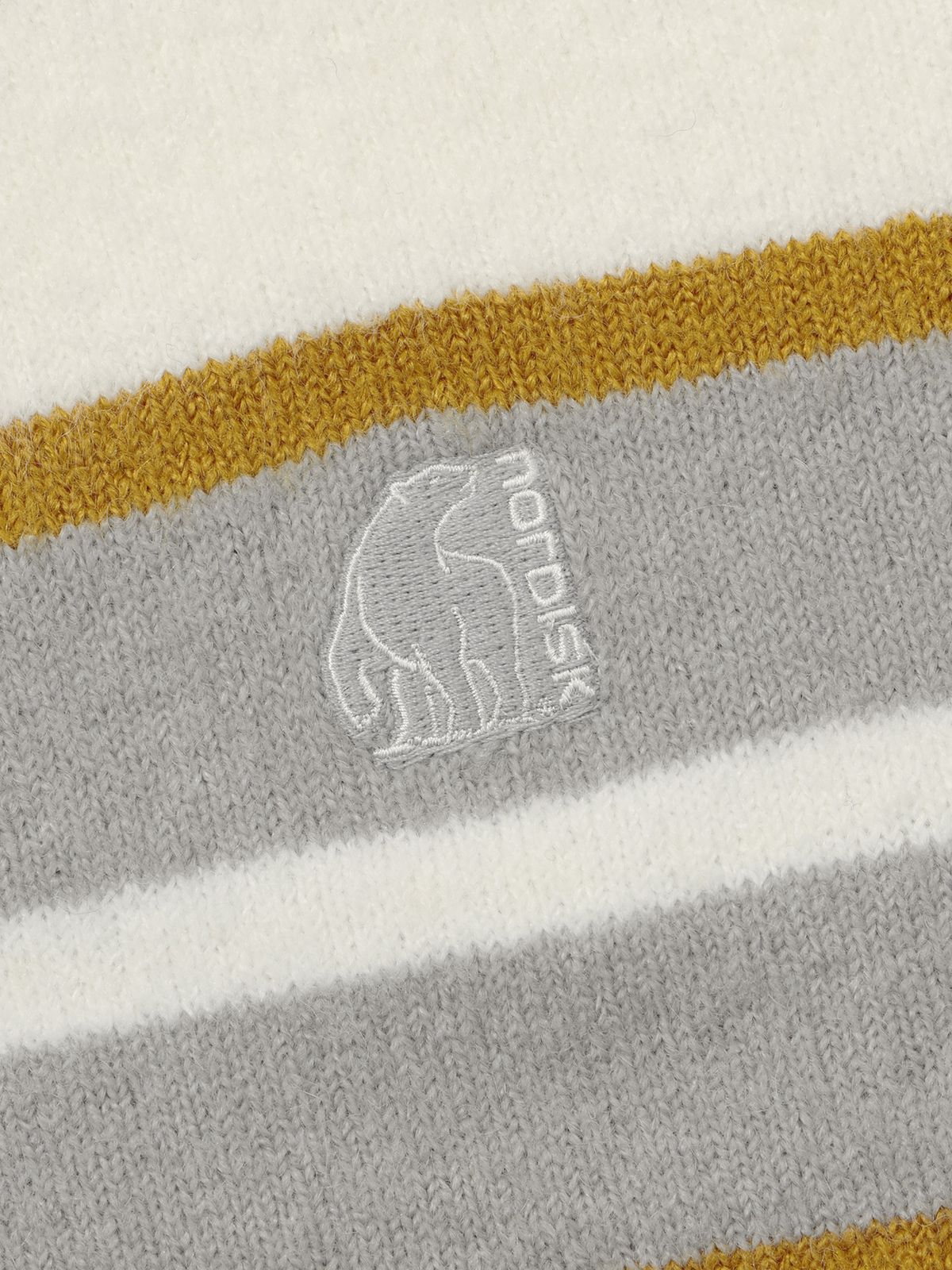 노르디스크(NORDISK) [비메이트] 스트라이프 카라넥 스웨터 - W_Off White OWW26K04W3