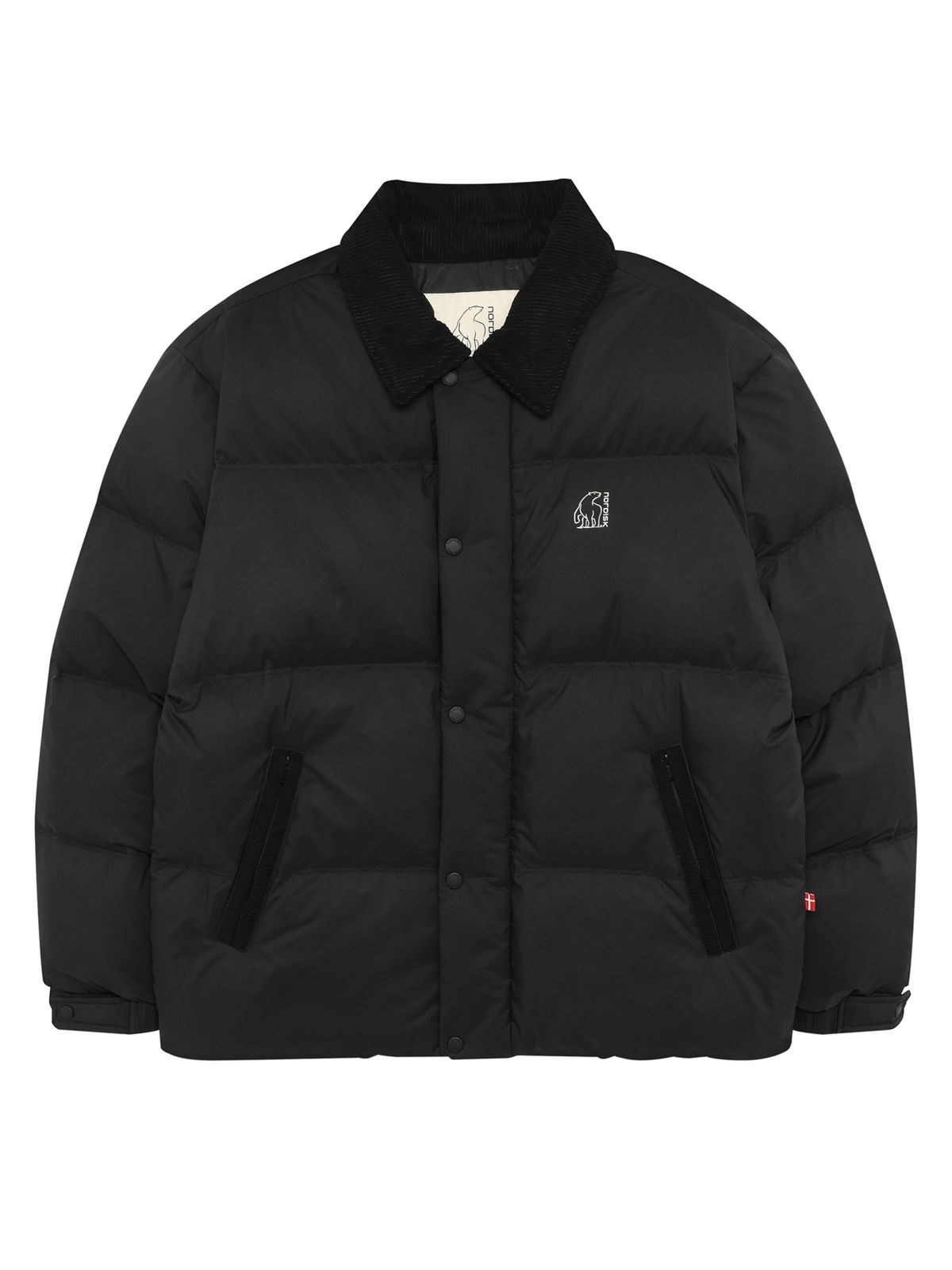 노르디스크(NORDISK) 올보르 DRY 크리스탈다운 후디 점퍼 - M_Black OMW26517Z1