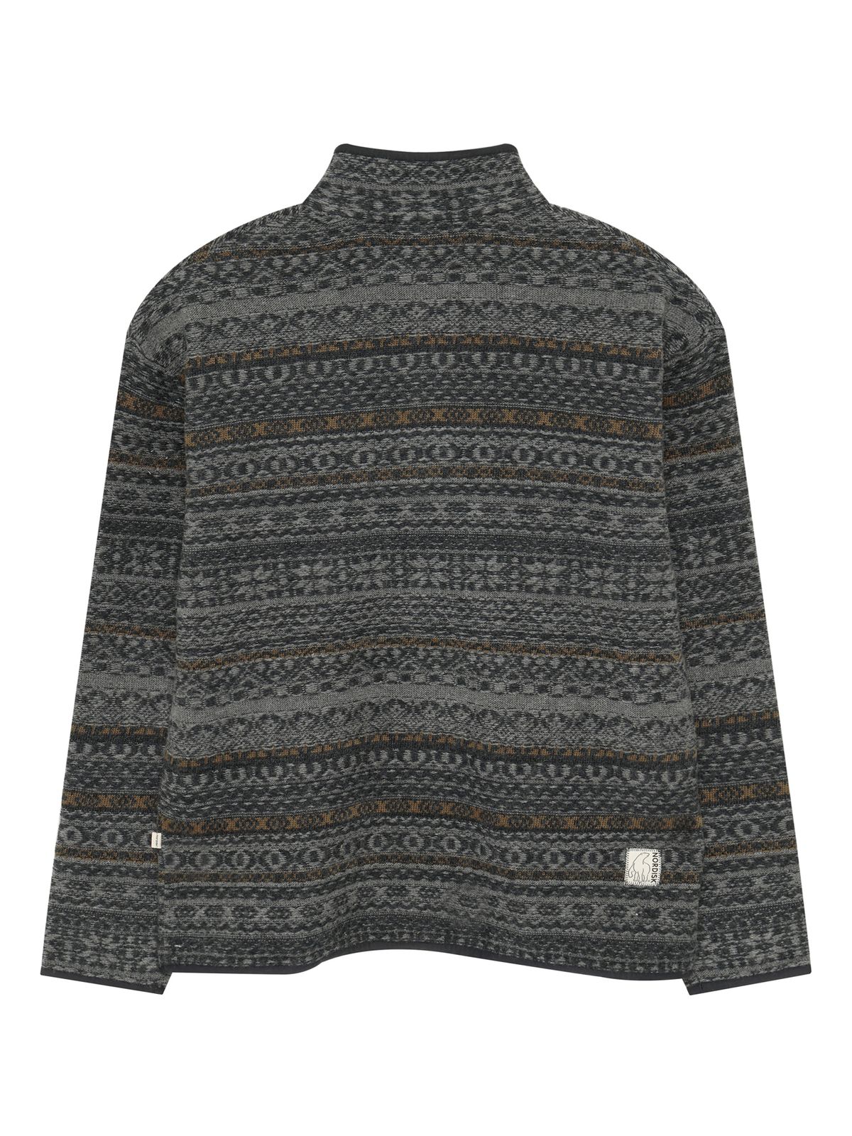 노르디스크(NORDISK) 버튼넥 자가드 스웨터 - M_MELANGE DARK GREY OMW26K05ZJ