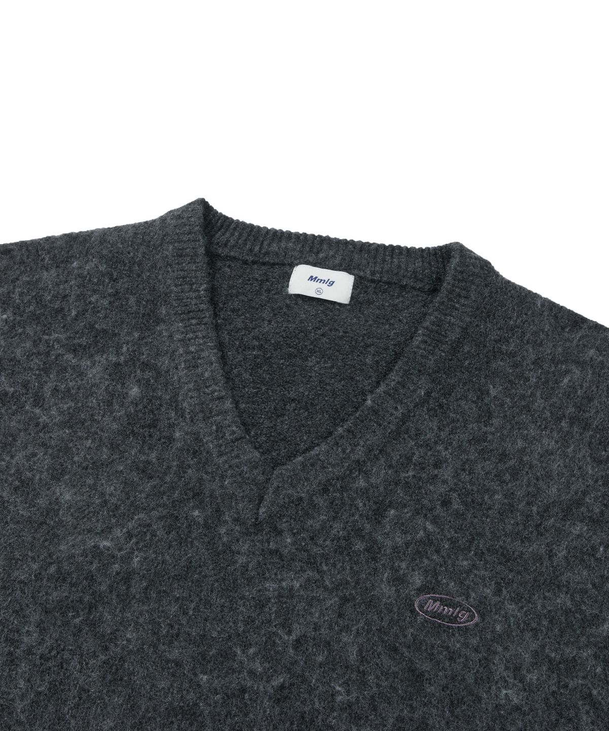 엠엠엘지(MMLG) SUNDAY V-NECK KNIT (CHARCOAL)