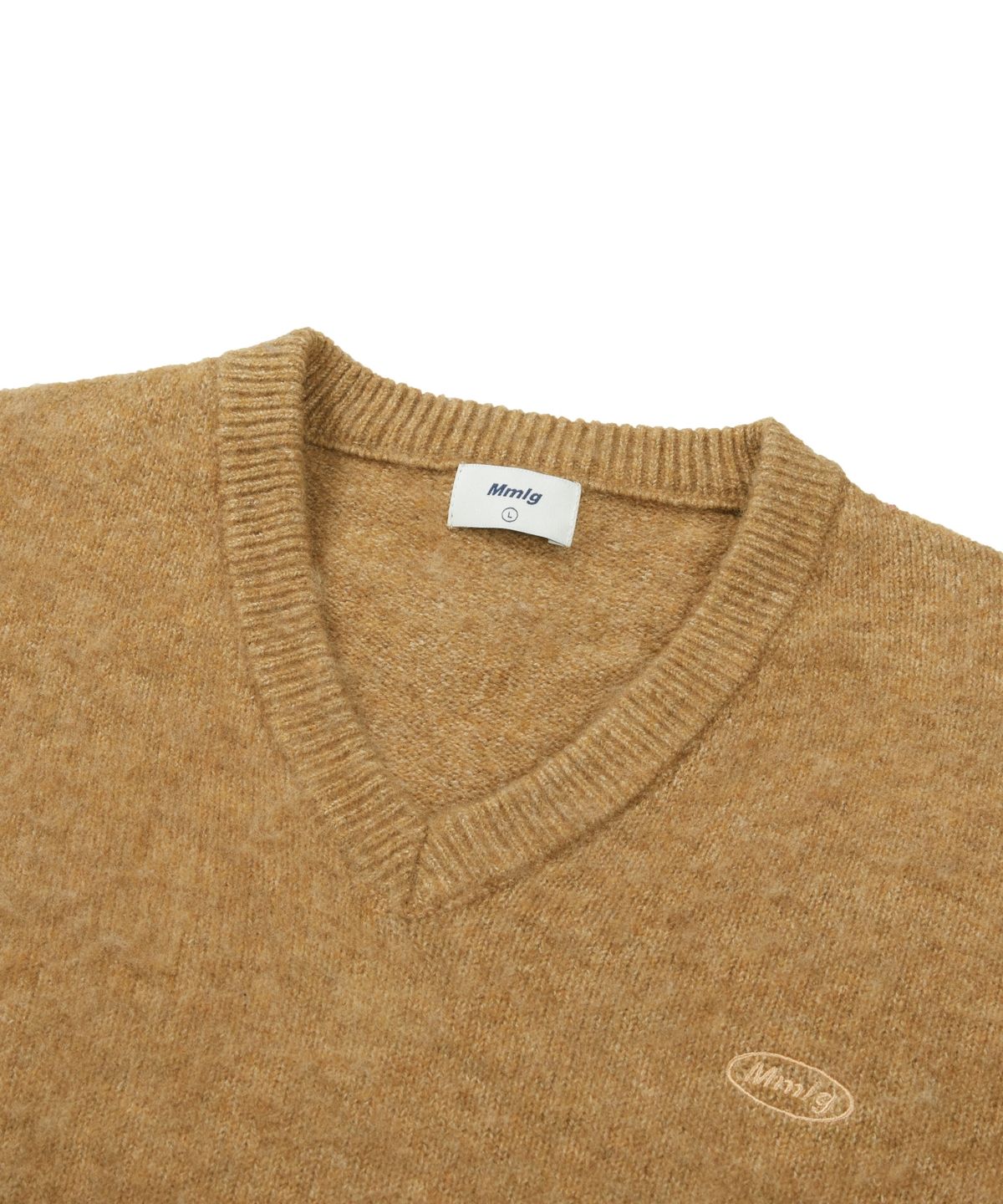 엠엠엘지(MMLG) SUNDAY V-NECK KNIT (CAMEL)