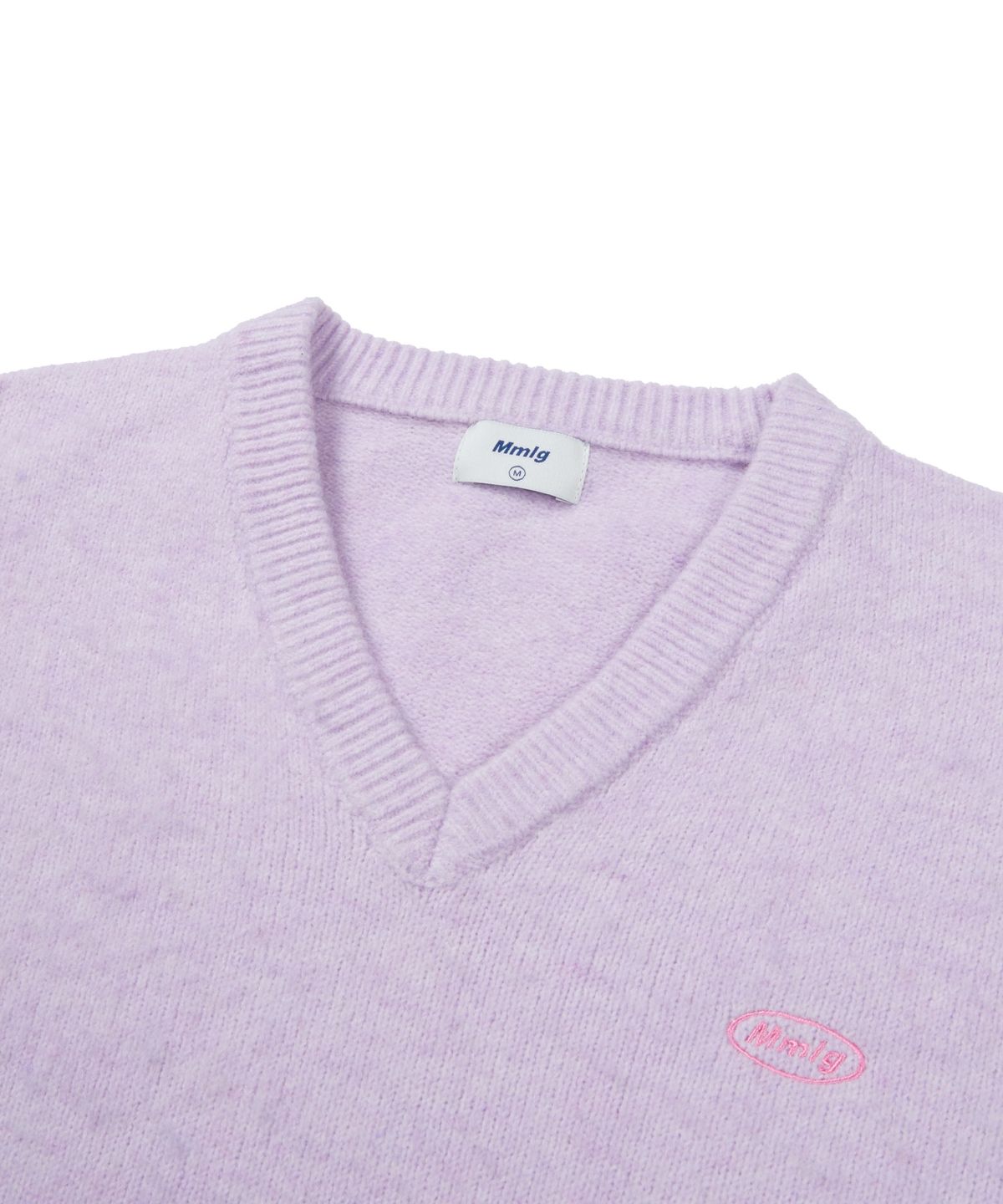 엠엠엘지(MMLG) SUNDAY V-NECK KNIT (LAVENDER)