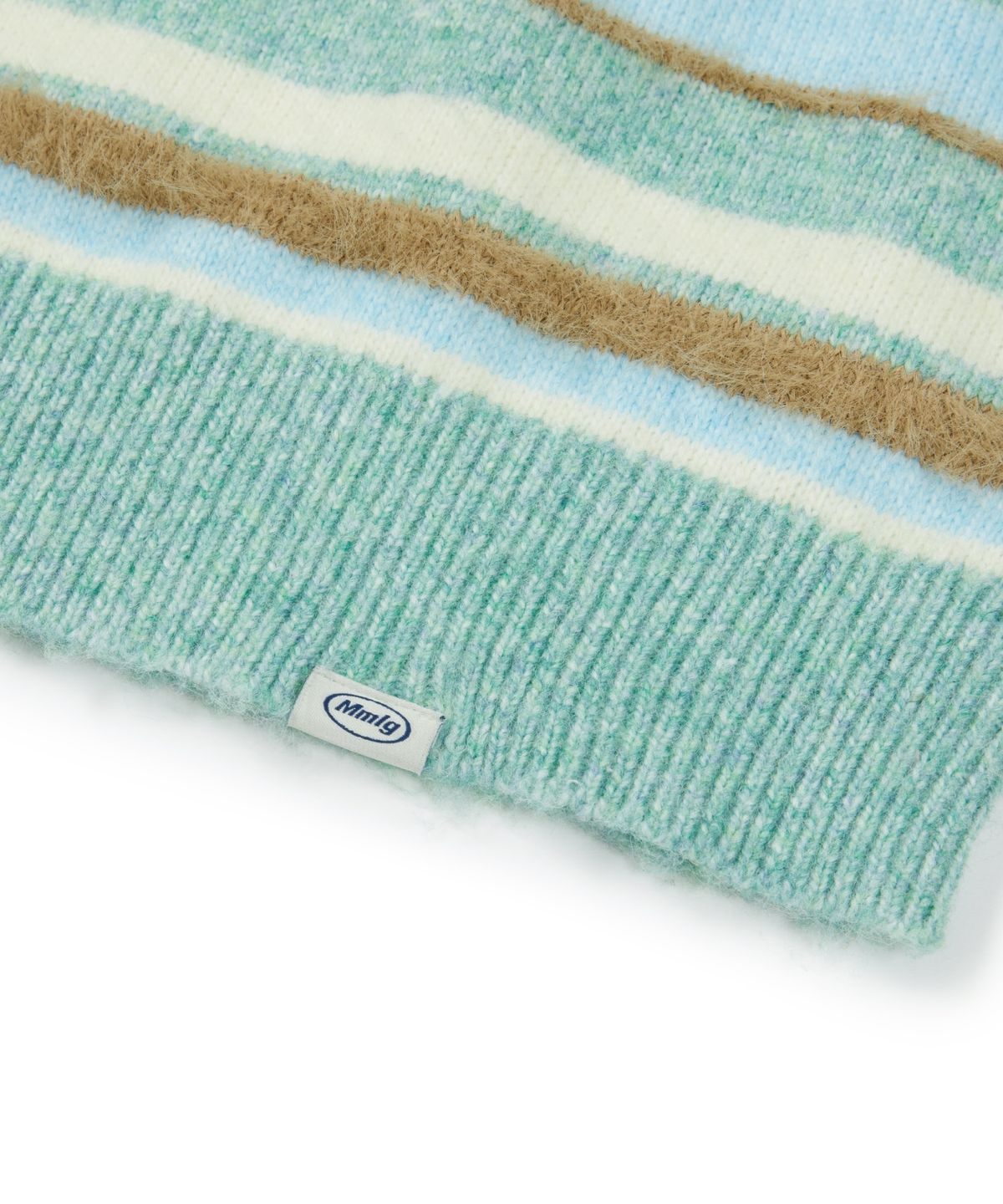 엠엠엘지(MMLG) PALETTE STRIPE KNIT (GREEN)