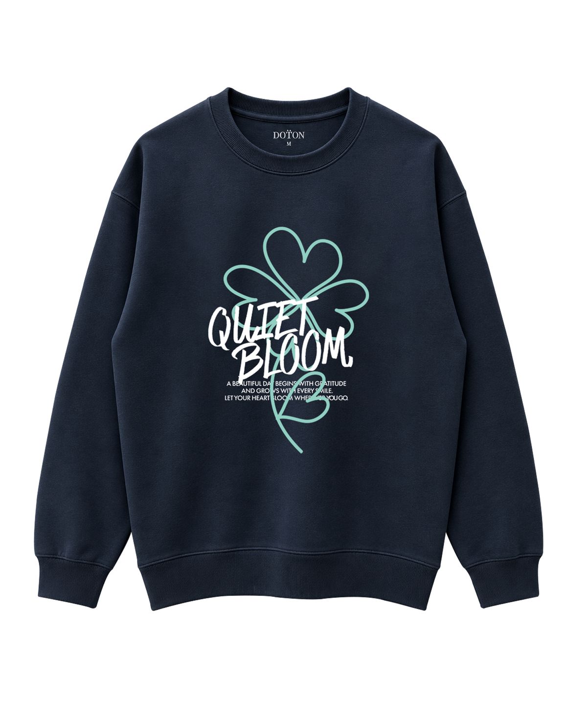 도톤(DOTON) LUCKY MOMENT SWEATSHIRT (Blue)