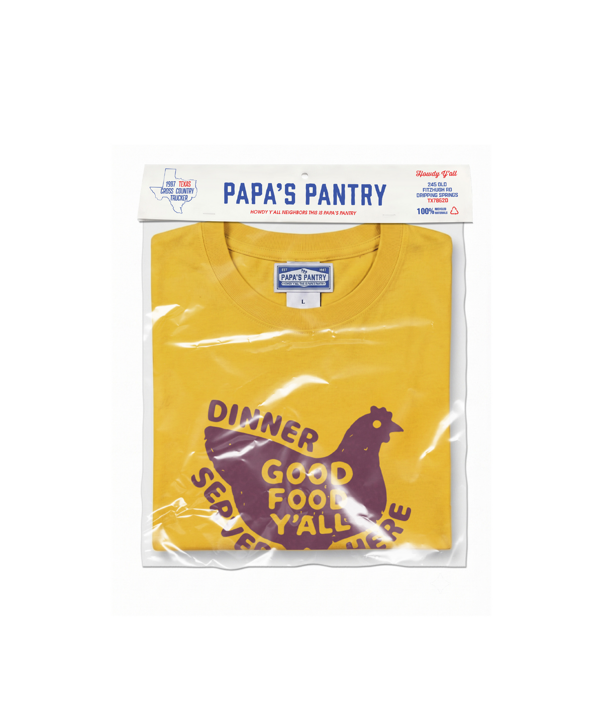 파파스팬트리(PAPA'S PANTRY) GFY Tee_CANARY YELLOW