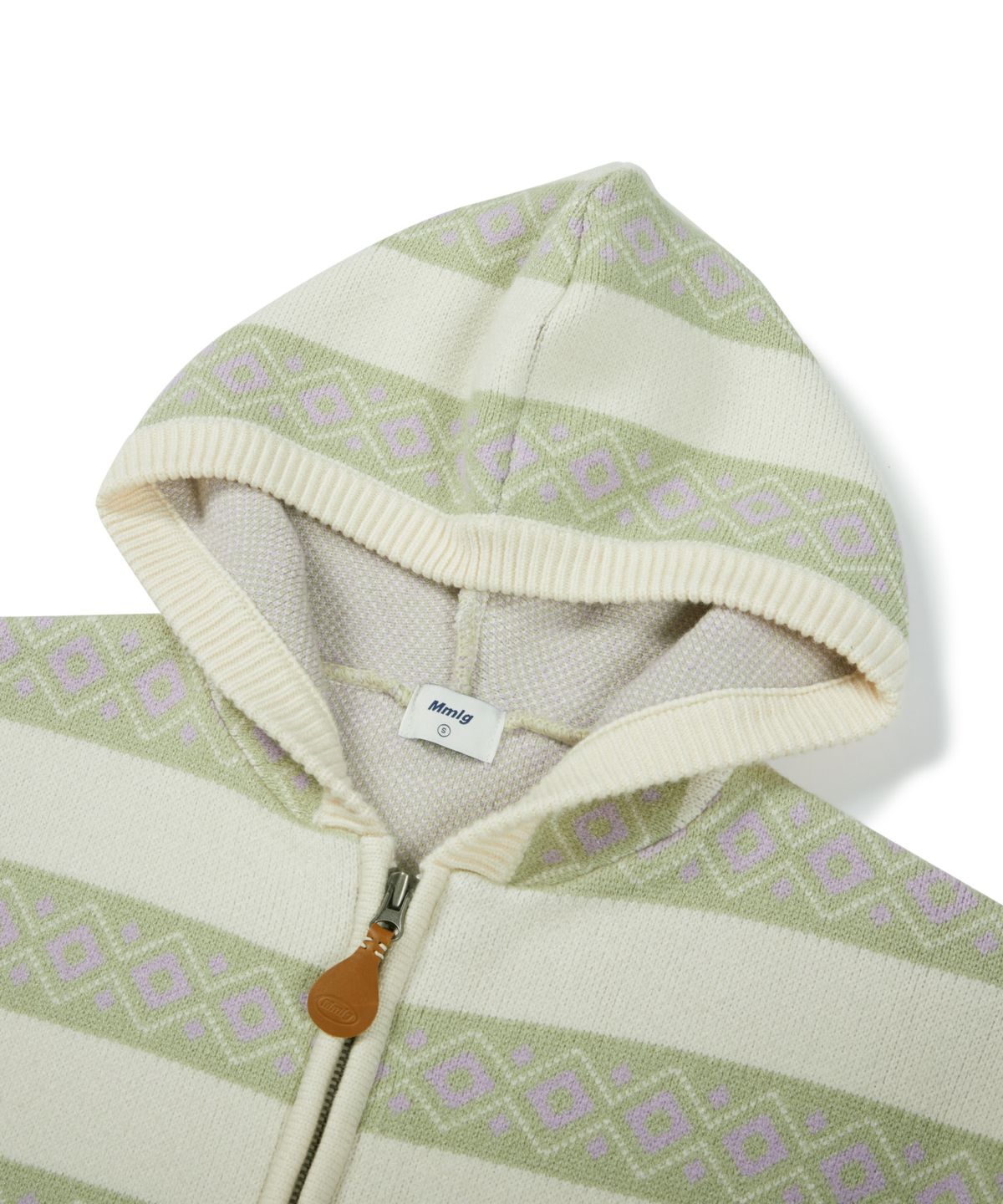 엠엠엘지(MMLG) ALPINE KNIT HOOD ZIPUP (IVORY)