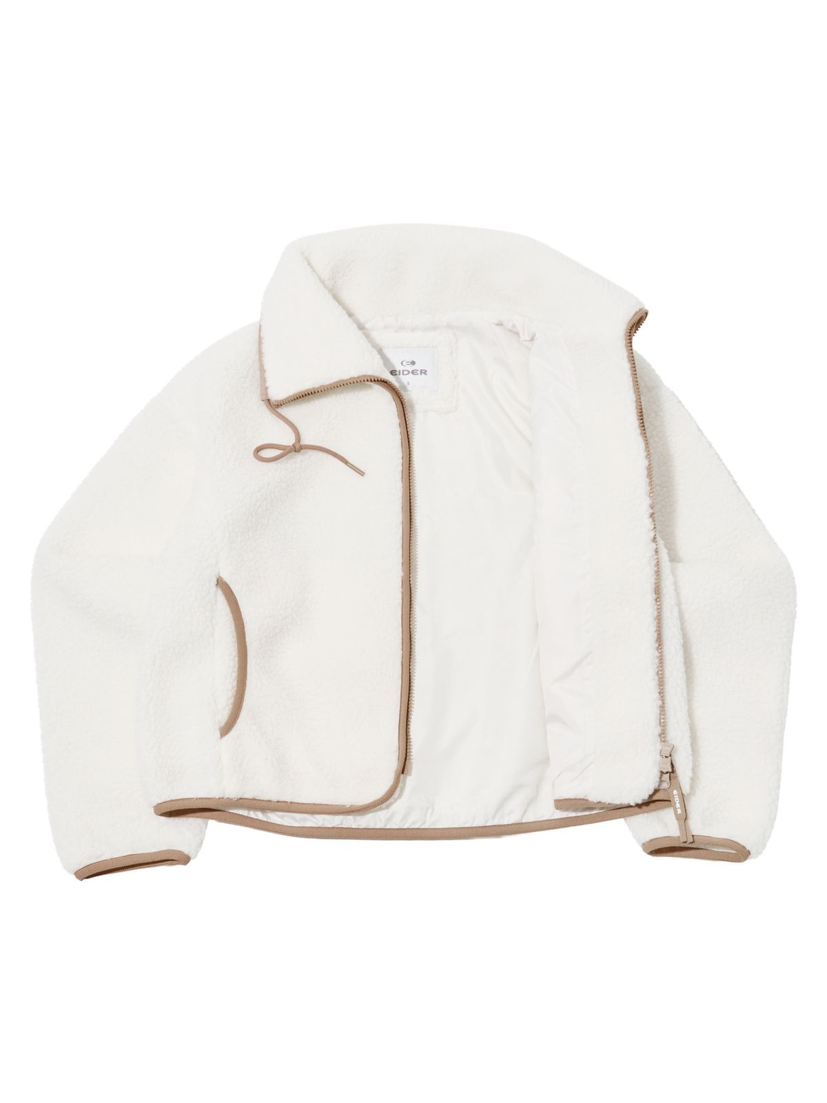 아이더(EIDER) HUG (허그) 여성 플라워 플리스 자켓_Cream_DWU26150W6