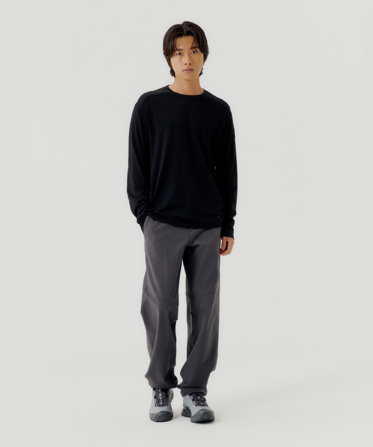 어반사이드 어패럴(URBANSIDE APPAREL) 메리노 울 롱슬리브 티셔츠