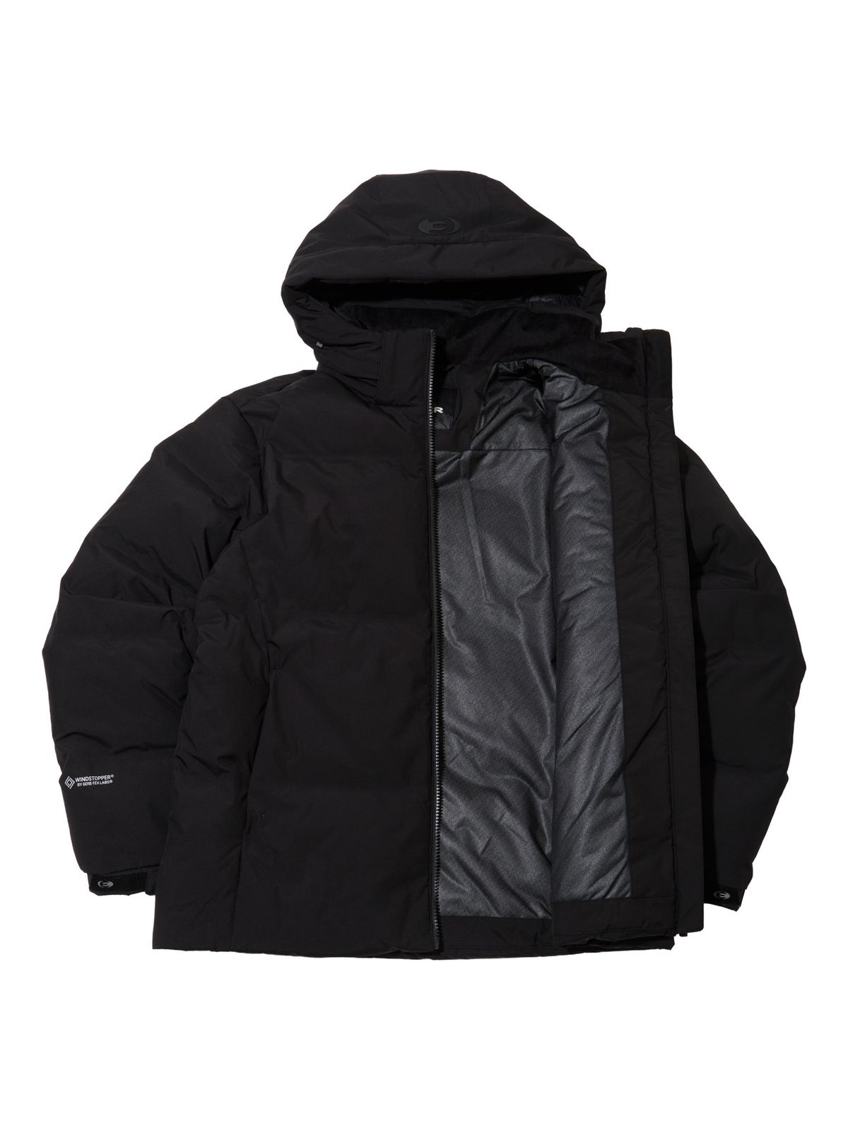 아이더(EIDER) MOMENTUM (모멘텀) 남성 윈드스타퍼 웰딩 구스 다운 자켓_Black_DMW26521Z1