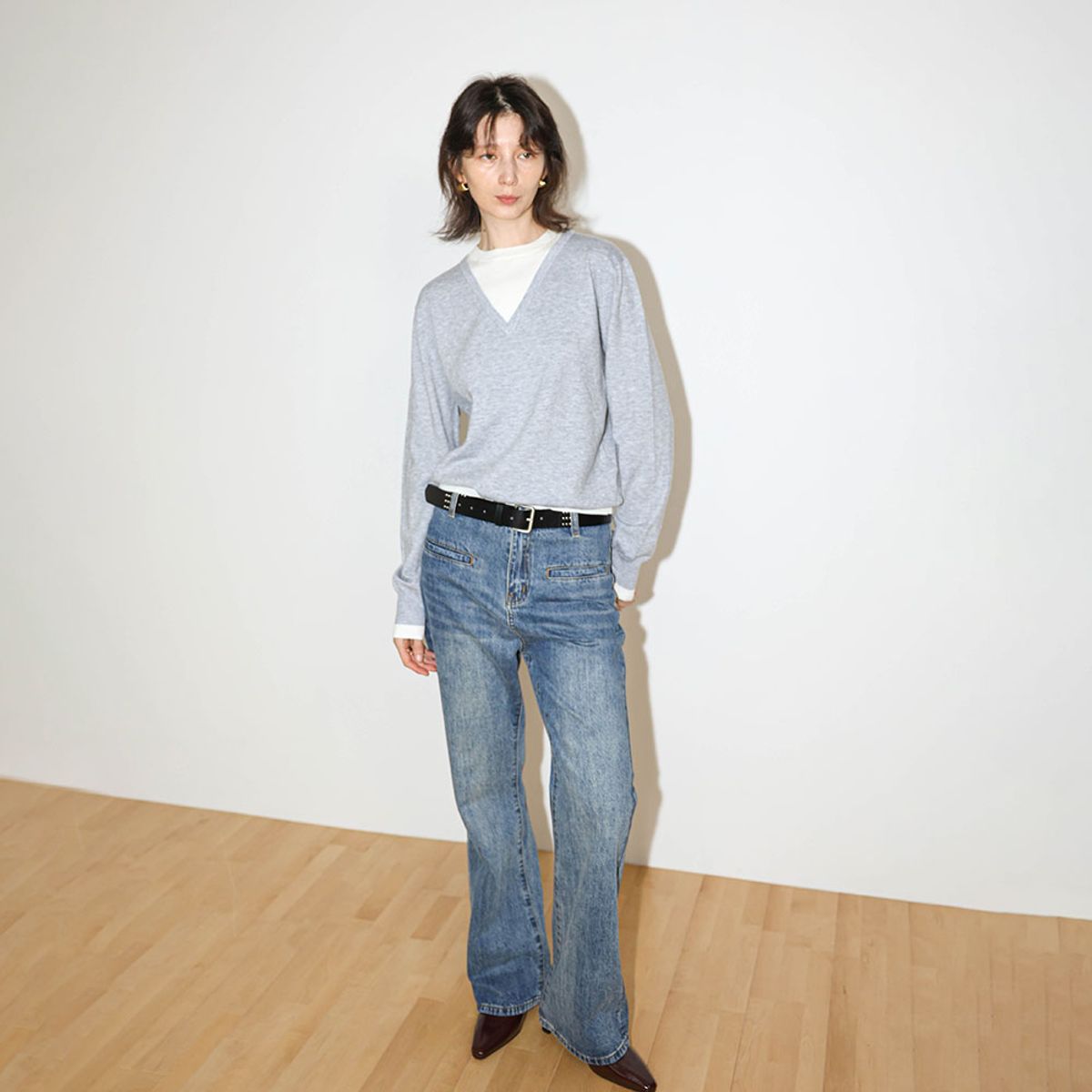 웬스데이딜라잇(WEDNESDAY DELIGHT) WD_Layered neck pullover