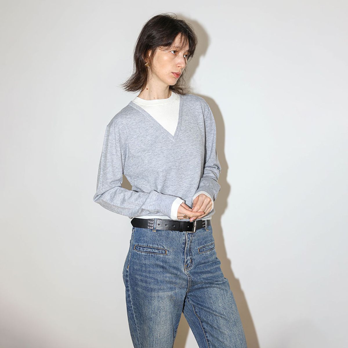 웬스데이딜라잇(WEDNESDAY DELIGHT) WD_Layered neck pullover