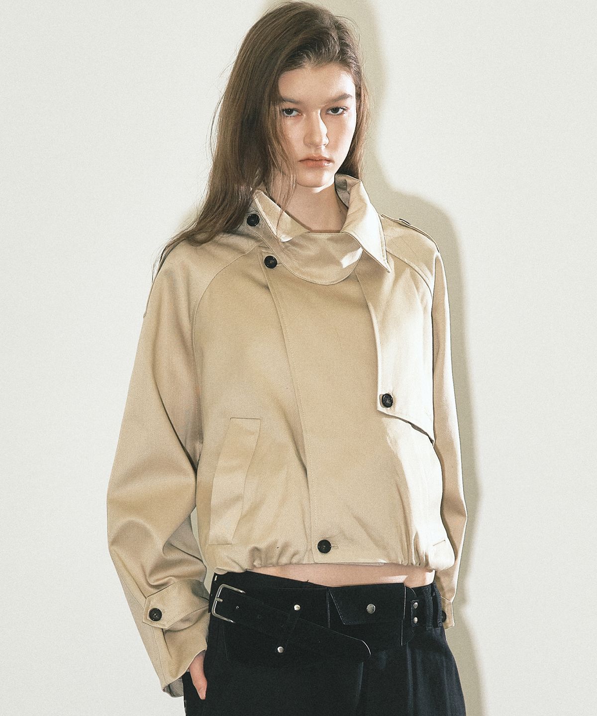 닉앤니콜(NICK&NICOLE) WASHED COTTON TRENCH JACKET_BEIGE