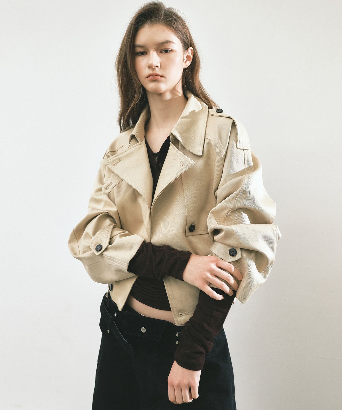 닉앤니콜(NICK&NICOLE) WASHED COTTON TRENCH JACKET_BEIGE