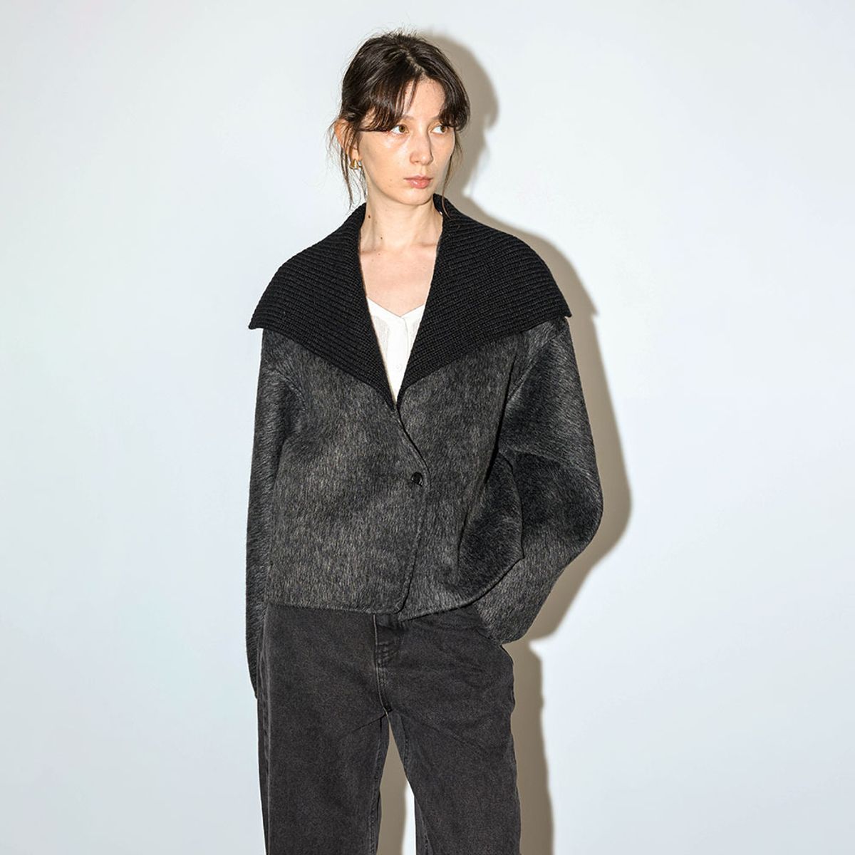 웬스데이딜라잇(WEDNESDAY DELIGHT) WD_Wide collar jacket_2color