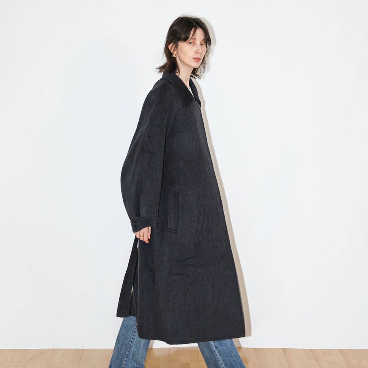 웬스데이딜라잇(WEDNESDAY DELIGHT) WD_Classic collar long coat_2color