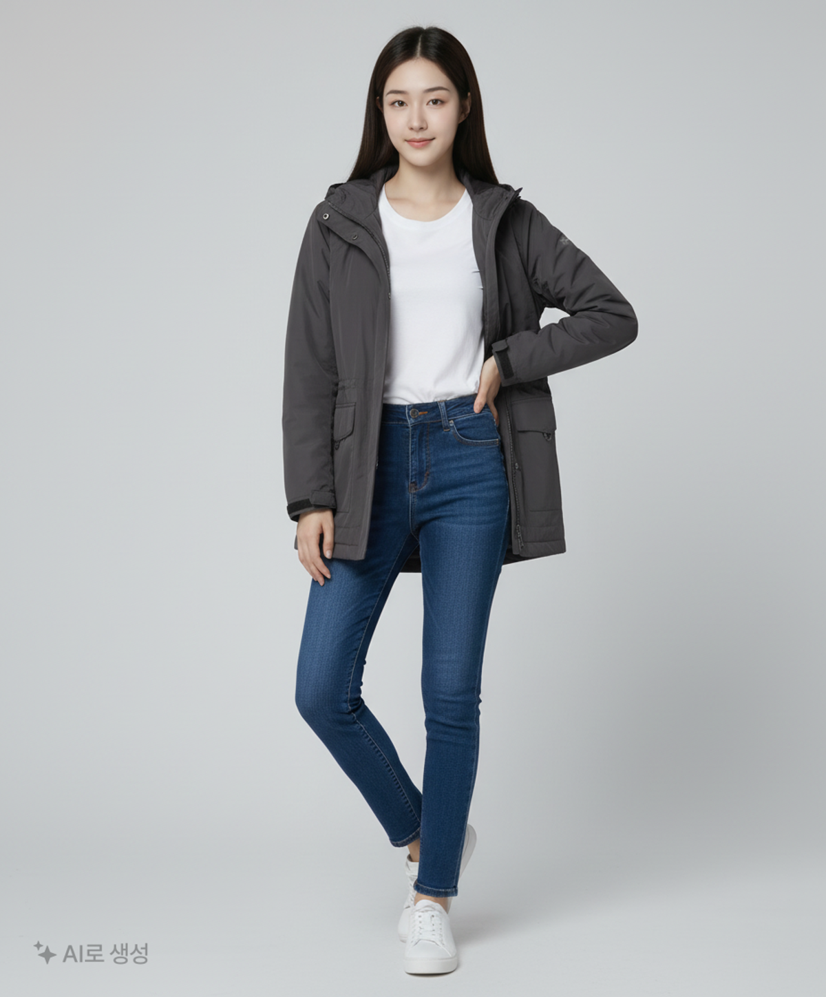 머렐(MERRELL) [WOMEN] 라이프 긴기장 방풍 자켓 BLACK S