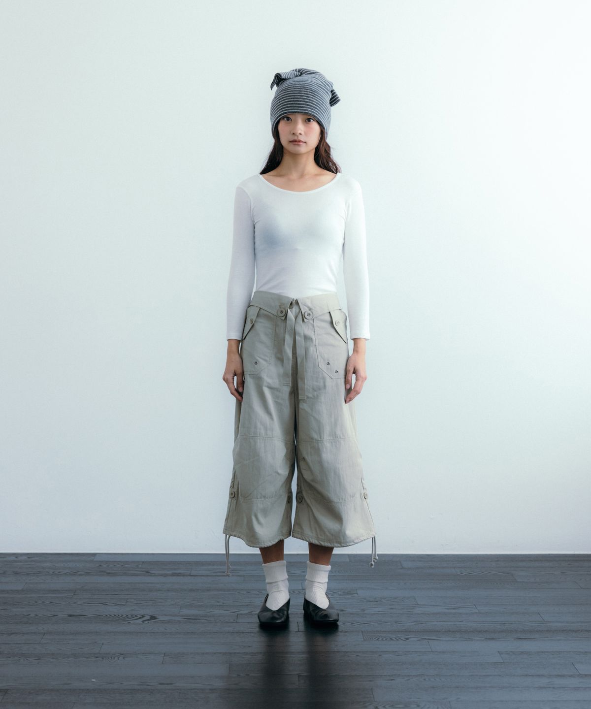 이요우아(IYOWUAH) Two-Way  Long Sleeve, White