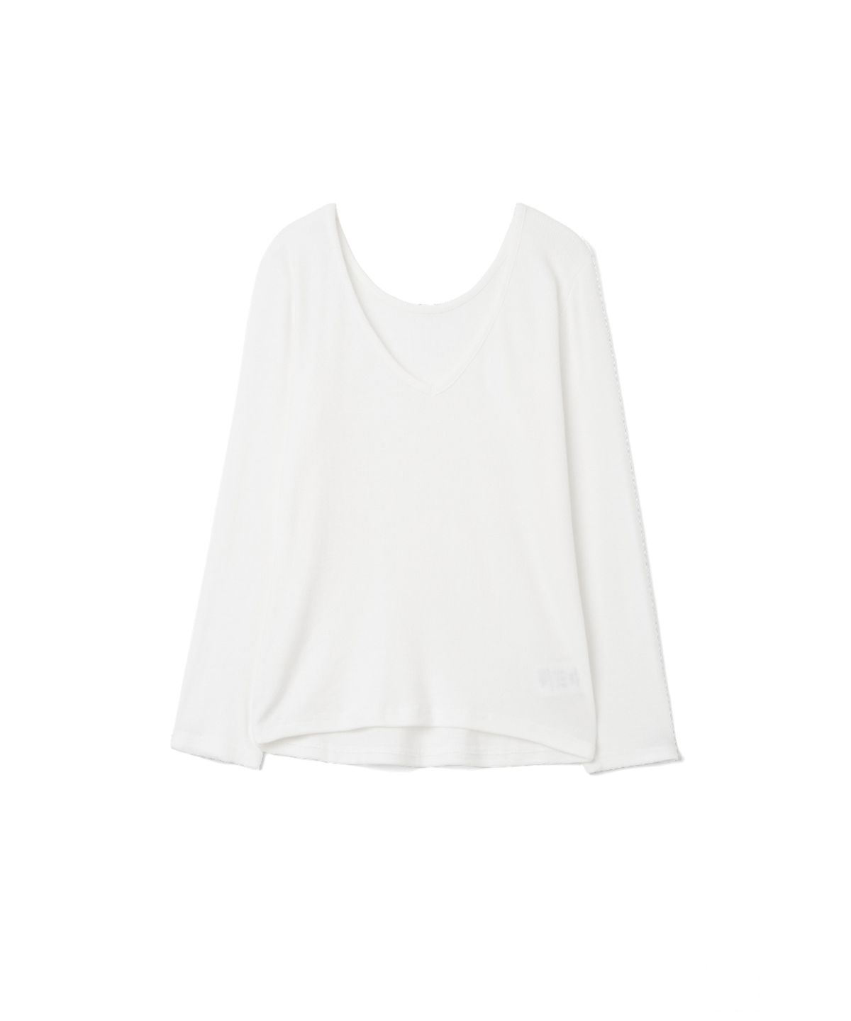 이요우아(IYOWUAH) Two-Way  Long Sleeve, White