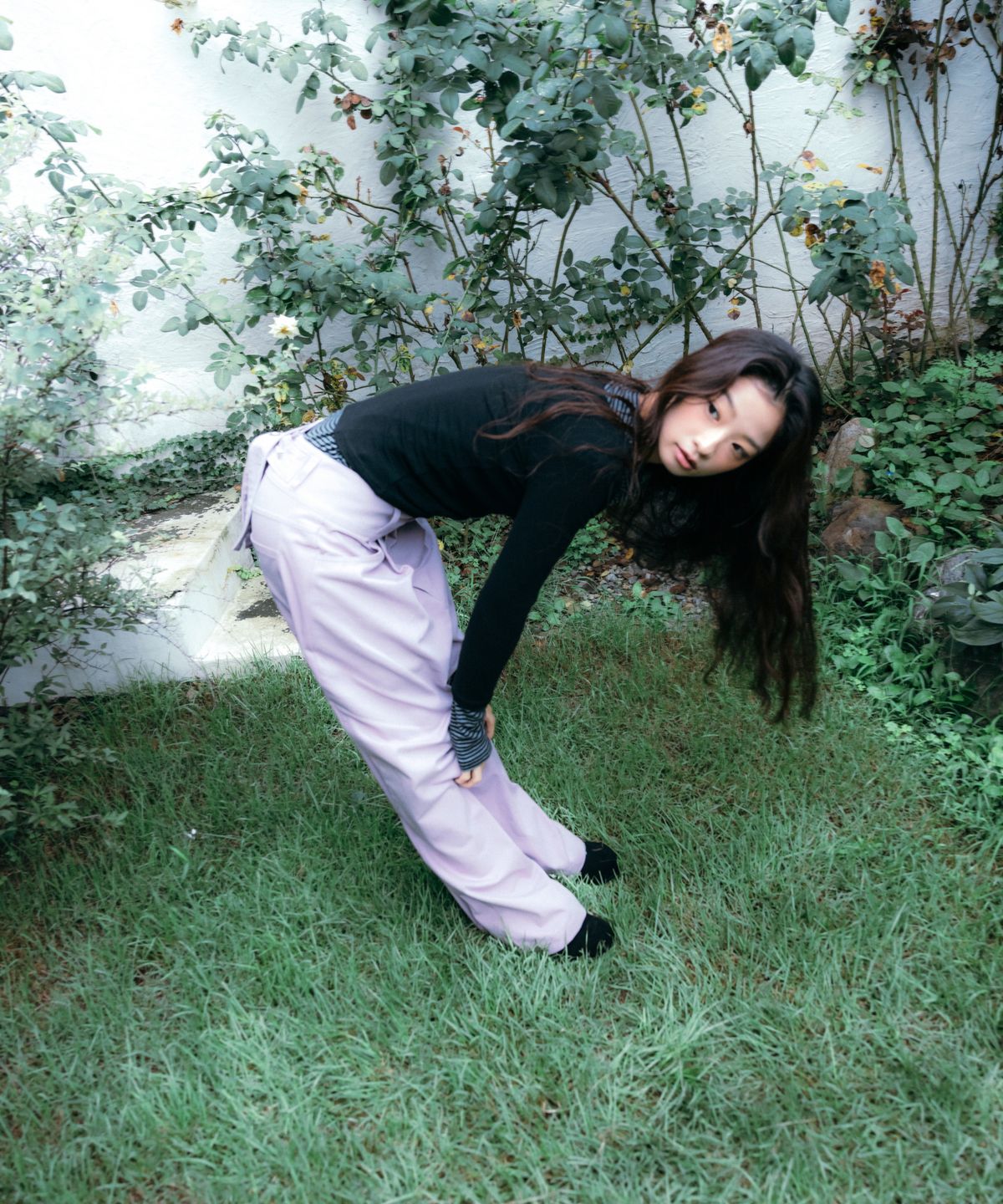 이요우아(IYOWUAH) Two-Way Long Sleeve, Black