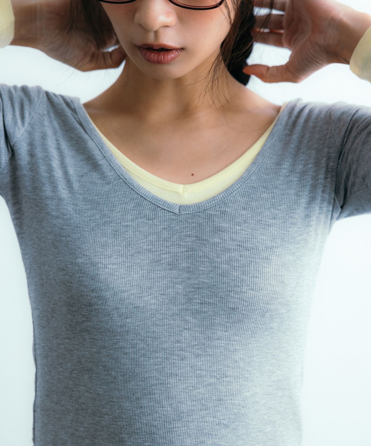 이요우아(IYOWUAH) Two-Way Long Sleeve, Grey