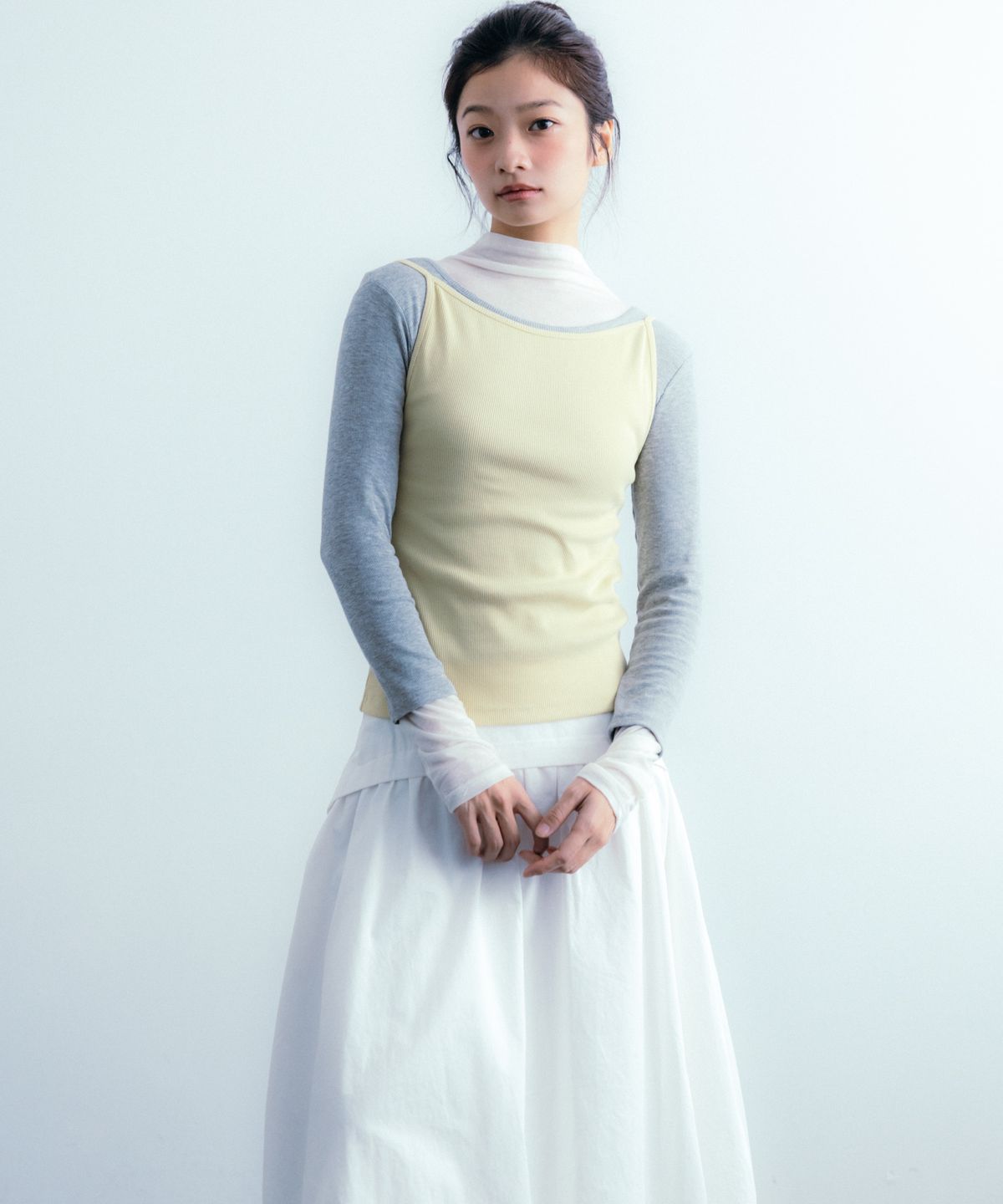 이요우아(IYOWUAH) Two-Way Long Sleeve, Grey