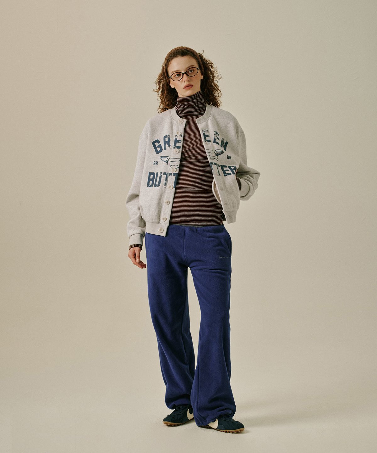 그린버터(GREENBUTTER) Merino Wool Turtleneck Tee (Brown)