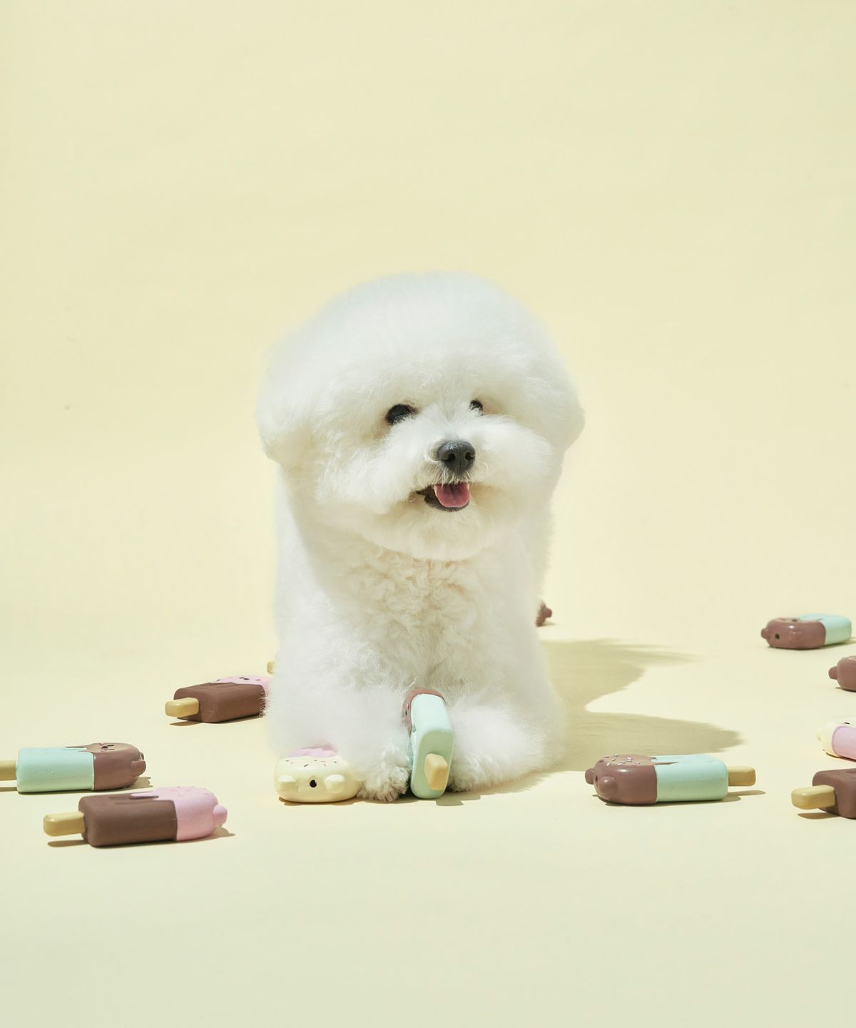 베일리(BAILEY) 강아지 삑삑이 이갈이 라텍스 장난감 아이스팝