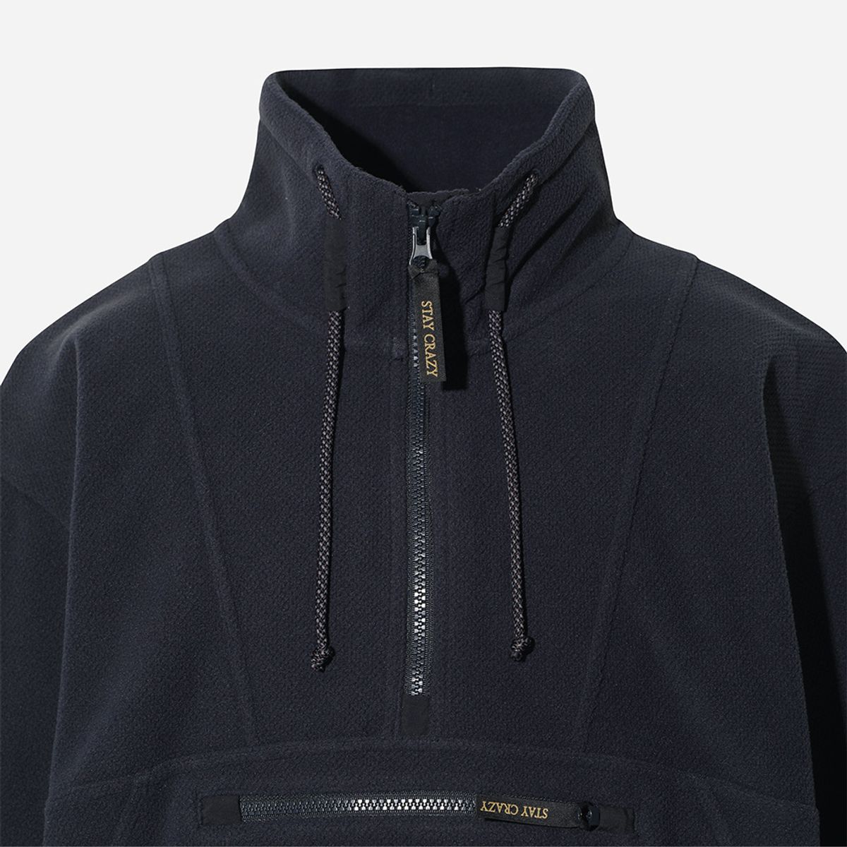 디오디(DOD) 그리드 플리스 반집 아노락(NAVY)
