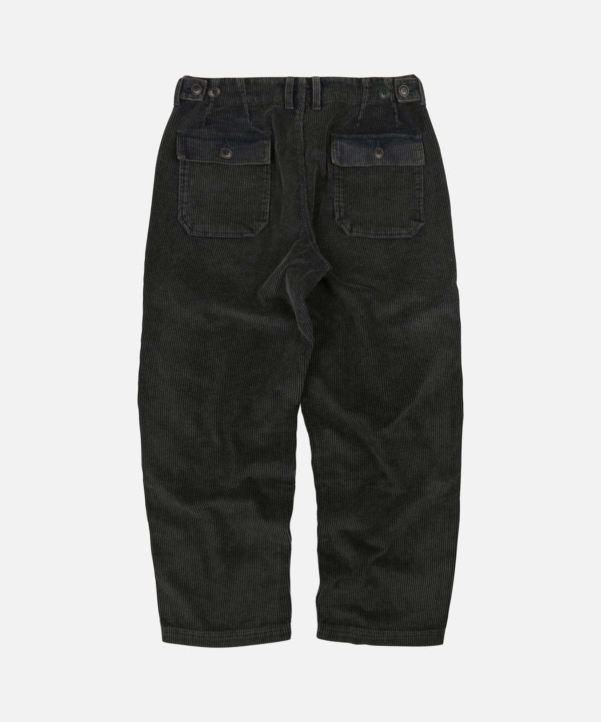 프리즘웍스(FRIZMWORKS) VINTAGE CORDUROY FATIGUE PANTS _ WASHED BLACK