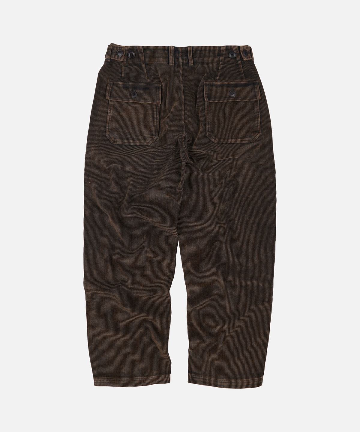 프리즘웍스(FRIZMWORKS) VINTAGE CORDUROY FATIGUE PANTS _ WASHED BROWN