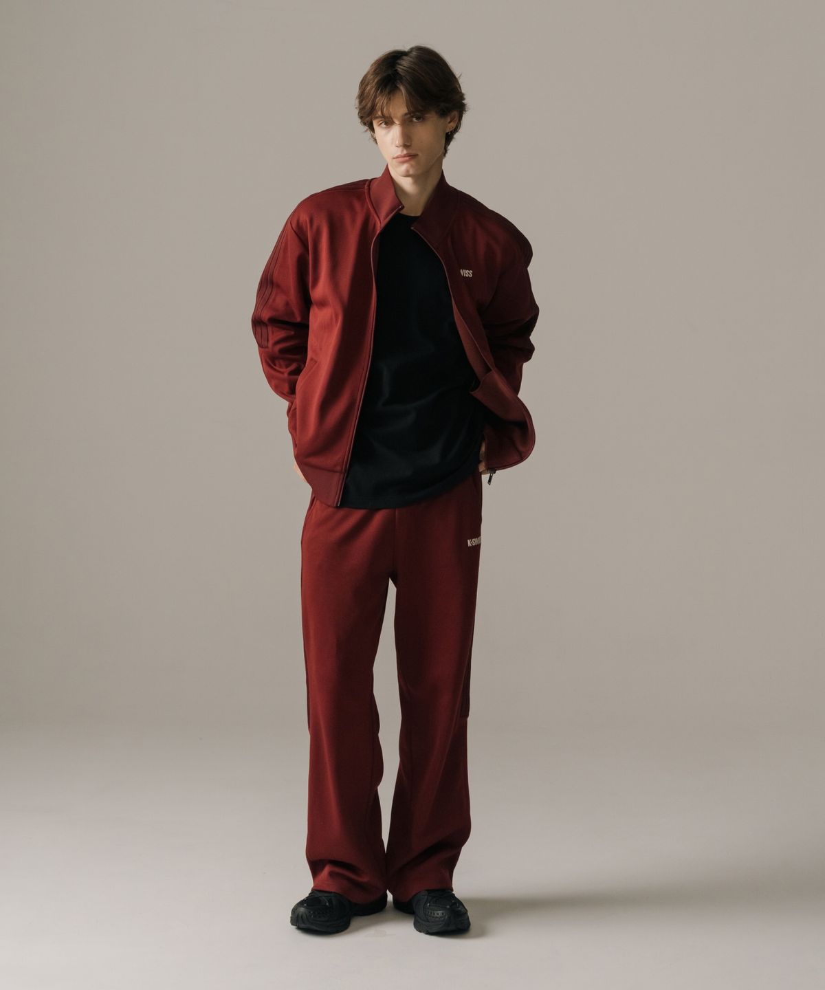케이스위스(K-SWISS) 5 스트라이프 트랙 재킷_1KSTTFV901BU