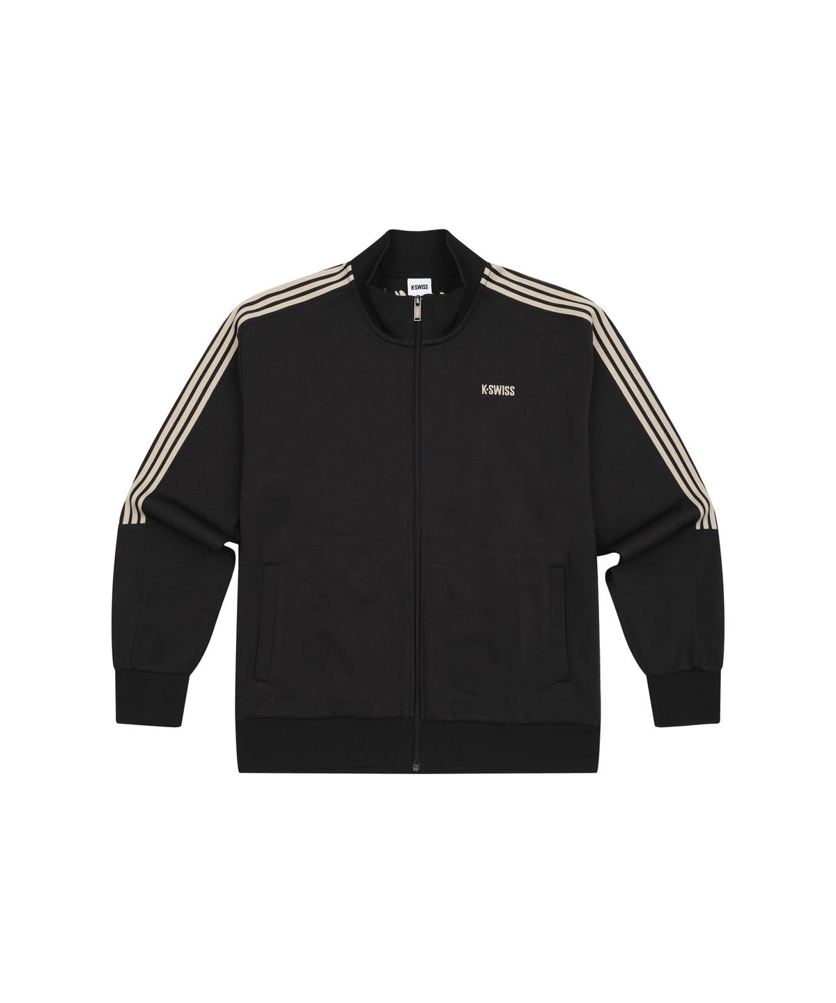 케이스위스(K-SWISS) 5 스트라이프 트랙 재킷_1KSTTFV901BK