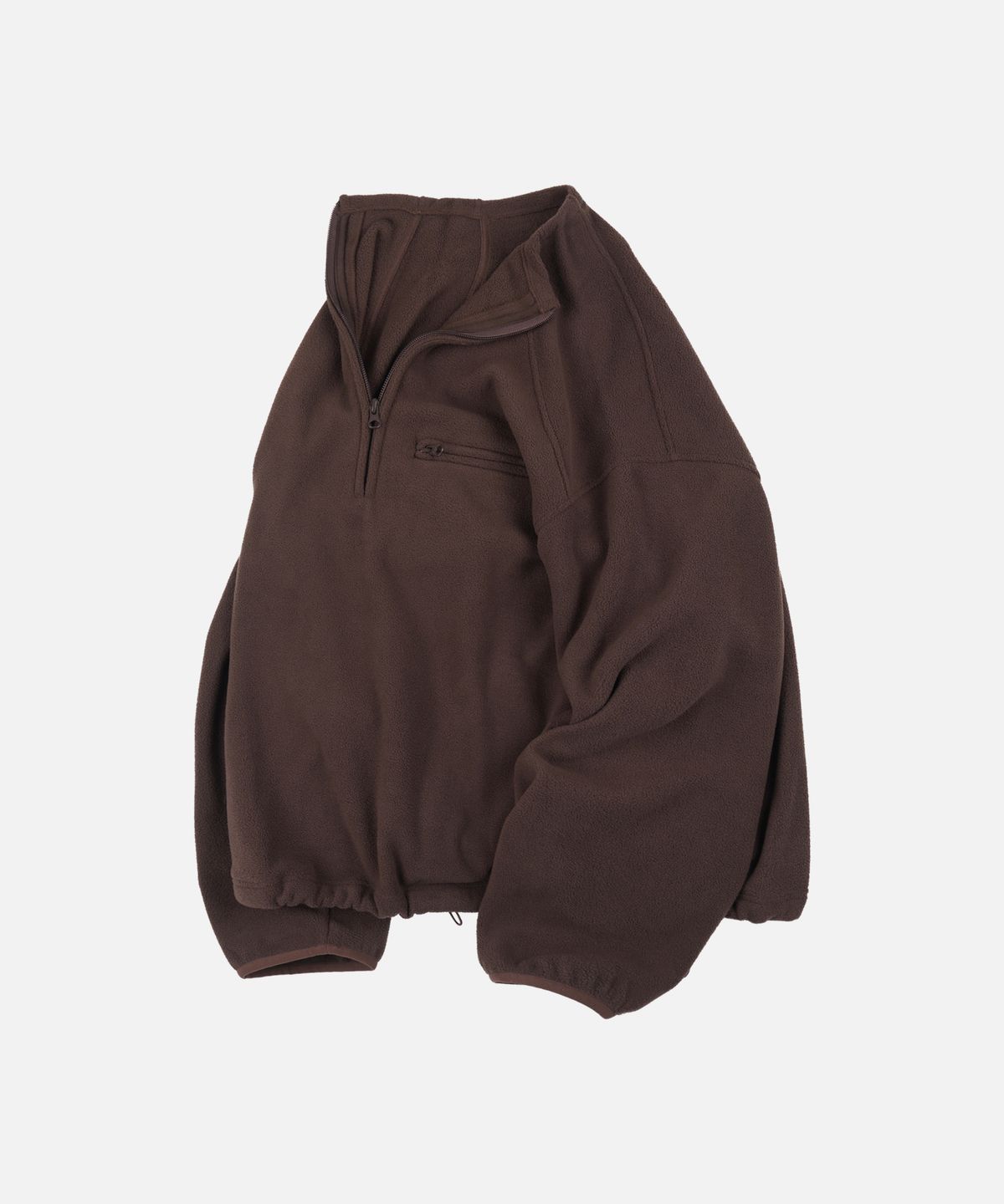 프리즘웍스(FRIZMWORKS) MOCK NECK FLEECE ANORAK PARKA _ BROWN