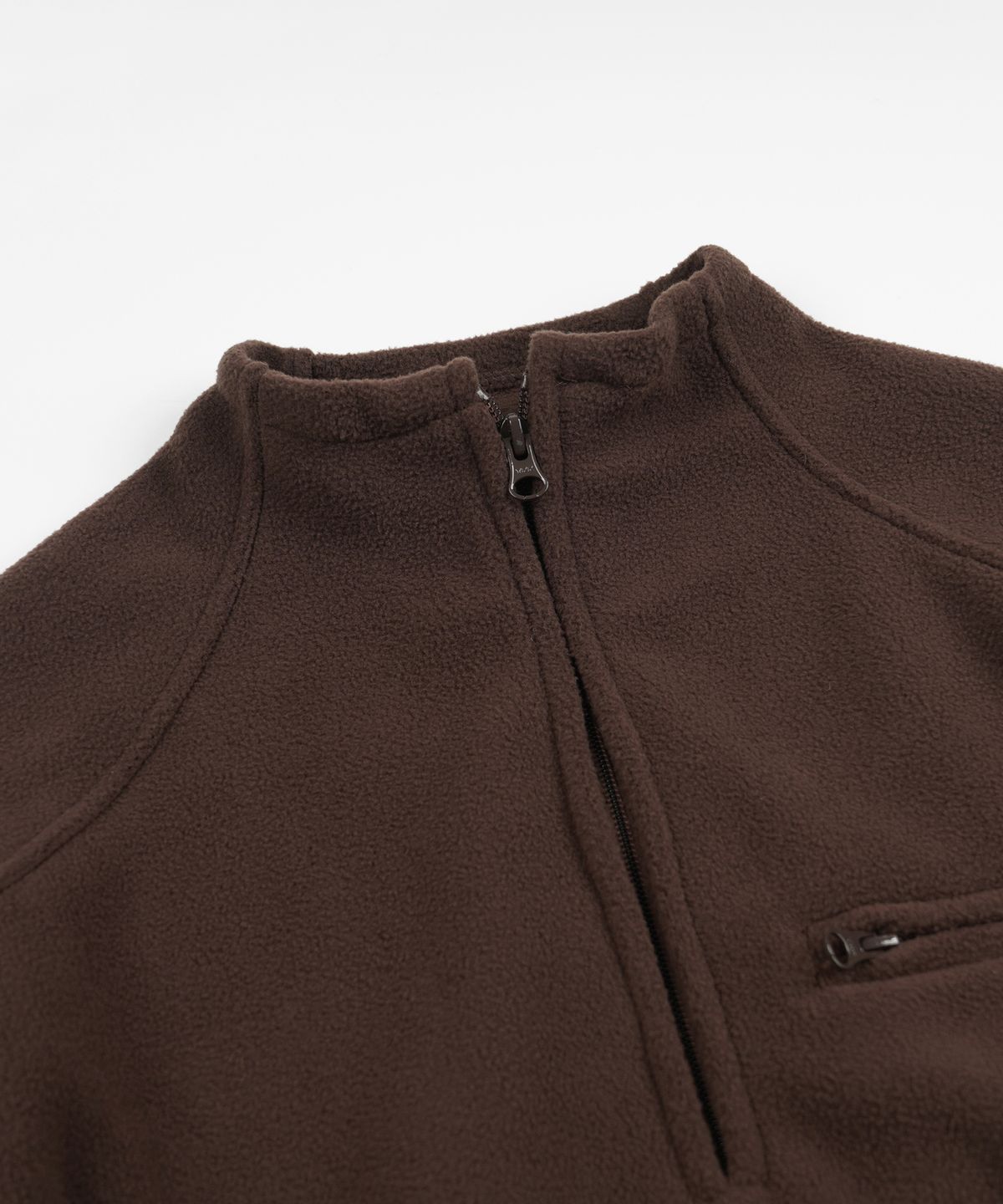 프리즘웍스(FRIZMWORKS) MOCK NECK FLEECE ANORAK PARKA _ BROWN