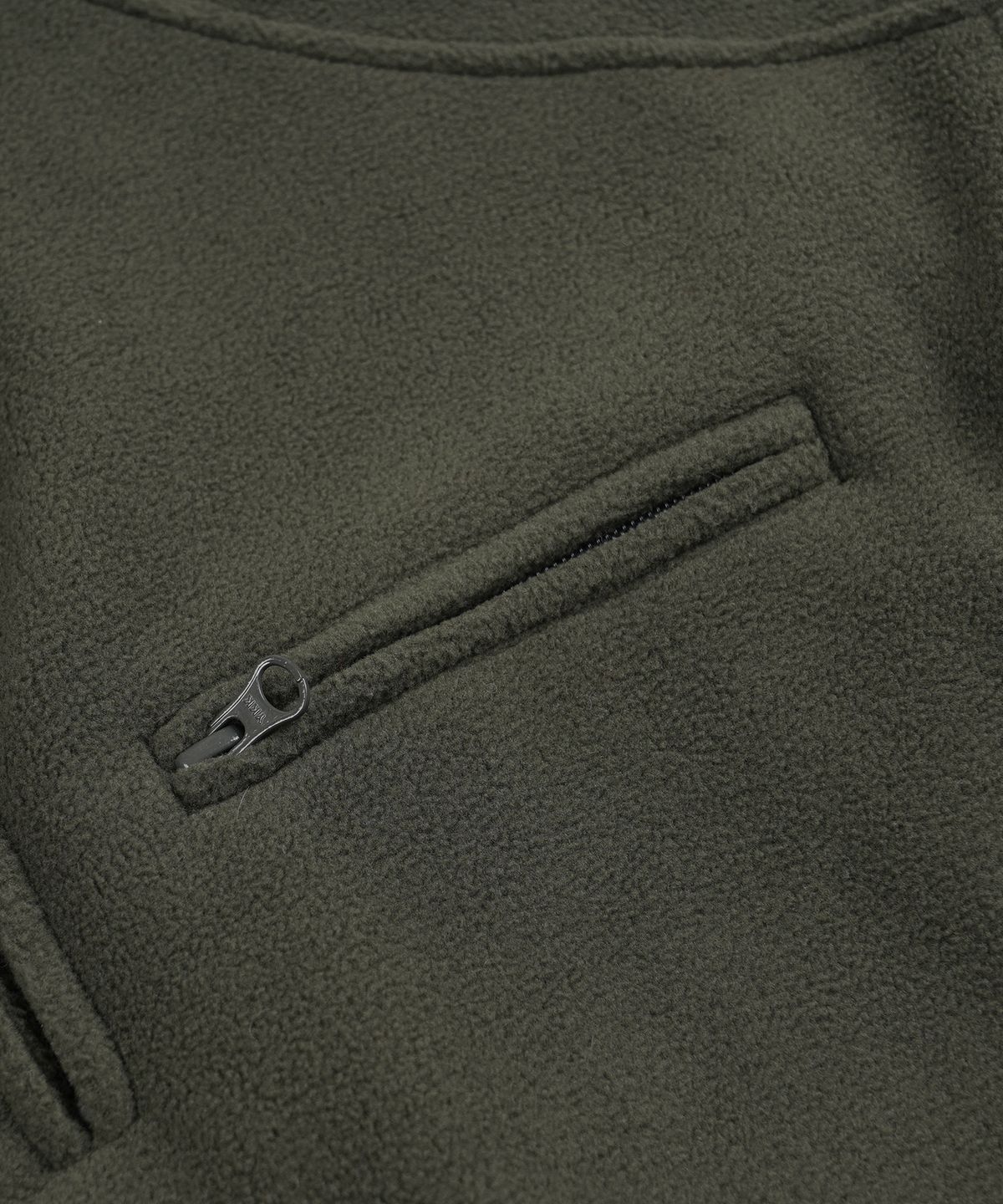 프리즘웍스(FRIZMWORKS) MOCK NECK FLEECE ANORAK PARKA _ DARK GREEN