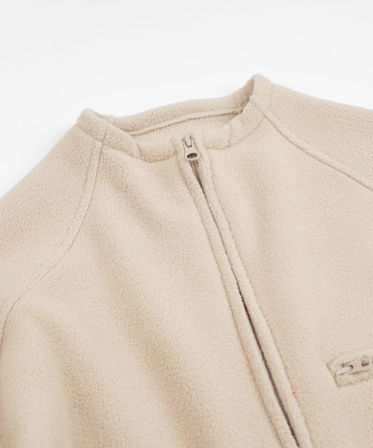 프리즘웍스(FRIZMWORKS) MOCK NECK FLEECE ANORAK PARKA _ BEIGE